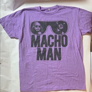 Macho Man Randy Savage Purple Graphic T-Shirt